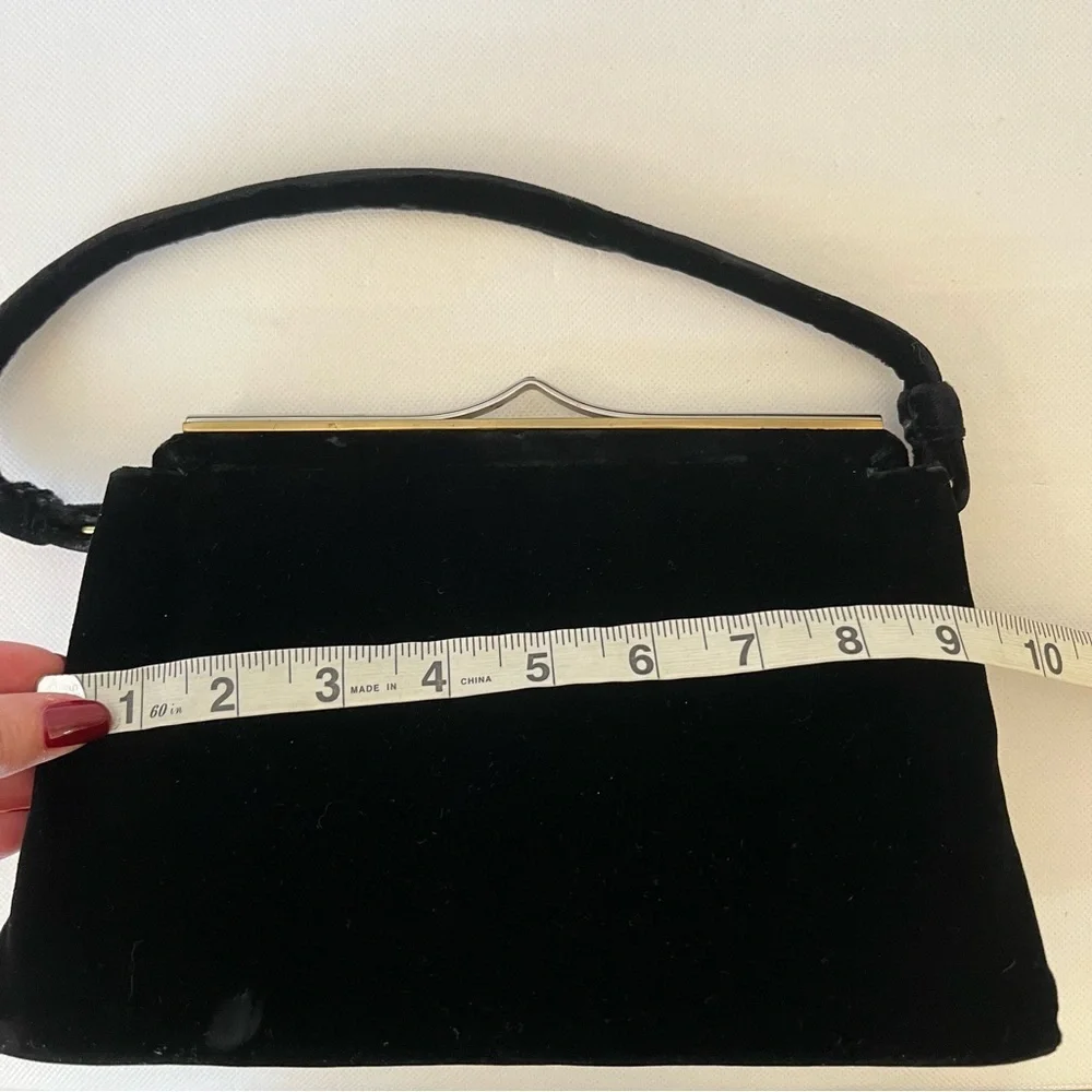 Vintage Garay Black Velvet Pocketbook Retro 60’s